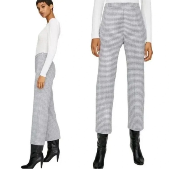 ARITZIA WILFRED Kick Flare Gingham Pants Size 2 - Picture 2 of 12